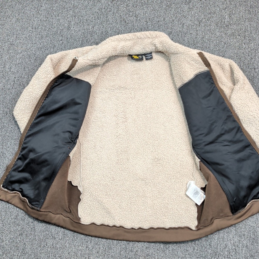 Mountain Hardwear Gorpcore Monkey Woman Fleece Jacket M Tan Brown Full Zip Coat - Picture 4 of 9